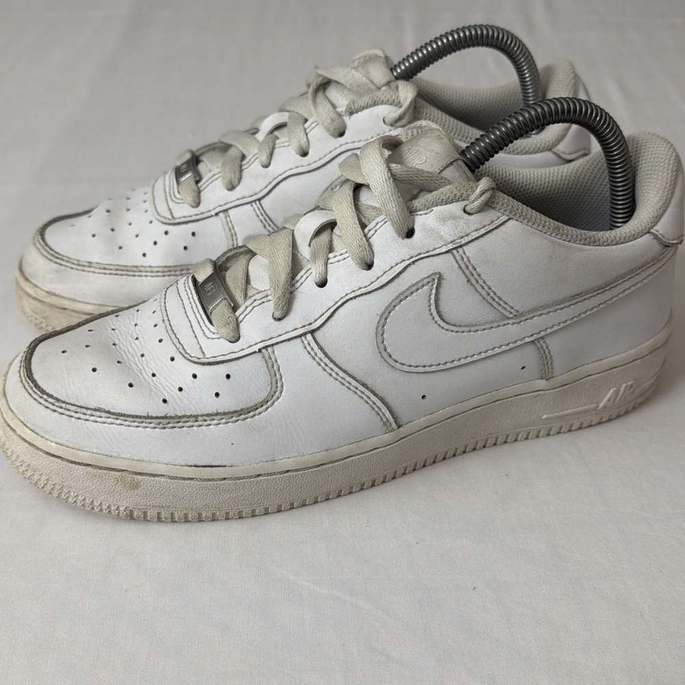 Size 7Y Youth Grade-School Nike Air Force‎ 1 LE  (GS) White/White (DH2920 111)
